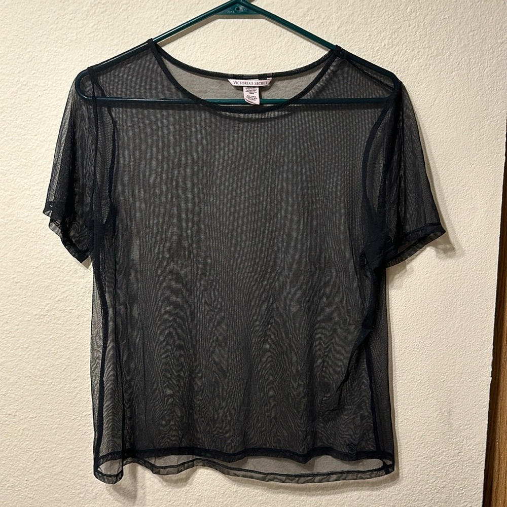 Victoria’s Secret Black Sheer Top